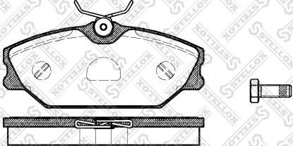 Stellox 219 000B-SX - Тормозные колодки, дисковые, комплект autospares.lv