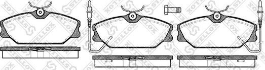 Stellox 219 002B-SX - Тормозные колодки, дисковые, комплект autospares.lv