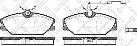 Stellox 219 012B-SX - Тормозные колодки, дисковые, комплект autospares.lv