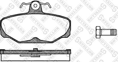 Stellox 216 000-SX - Тормозные колодки, дисковые, комплект autospares.lv