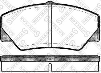 Stellox 217 000B-SX - Тормозные колодки, дисковые, комплект autospares.lv