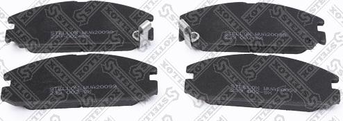 Stellox 239 002-SX - Тормозные колодки, дисковые, комплект autospares.lv