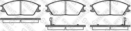 Stellox 235 002-SX - Тормозные колодки, дисковые, комплект autospares.lv