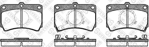 Stellox 223 002-SX - Тормозные колодки, дисковые, комплект autospares.lv