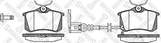 Stellox 274 041-SX - Тормозные колодки, дисковые, комплект autospares.lv