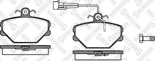 Stellox 275 002-SX - Тормозные колодки, дисковые, комплект autospares.lv