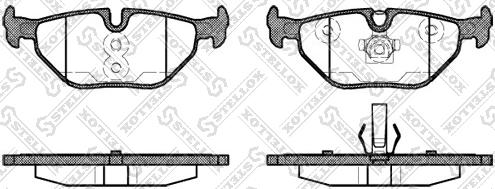 Stellox 276 040BL-SX - Тормозные колодки, дисковые, комплект autospares.lv