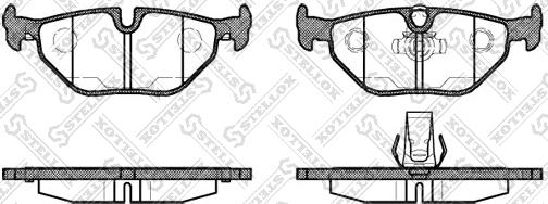 Stellox 276 015B-SX - Тормозные колодки, дисковые, комплект autospares.lv