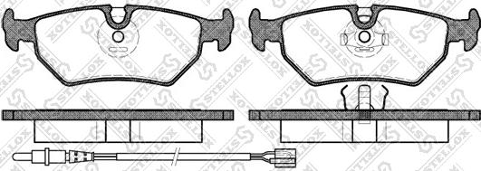 Stellox 276 032B-SX - Тормозные колодки, дисковые, комплект autospares.lv