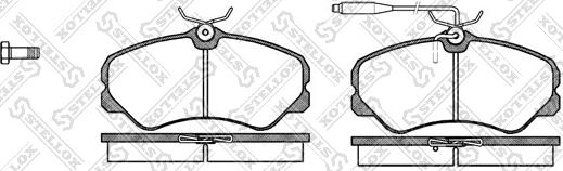 Stellox 272 002-SX - Тормозные колодки, дисковые, комплект autospares.lv