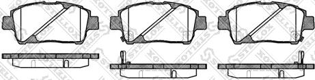 Stellox 751 002B-SX - Тормозные колодки, дисковые, комплект autospares.lv