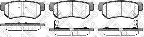 Stellox 757 002B-SX - Тормозные колодки, дисковые, комплект autospares.lv