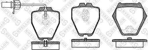 Stellox 763 002-SX - Тормозные колодки, дисковые, комплект autospares.lv