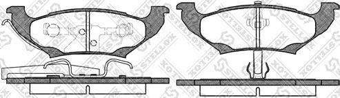 Stellox 701 010B-SX - Тормозные колодки, дисковые, комплект autospares.lv