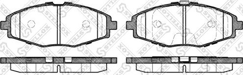 Stellox 707 000B-SX - Тормозные колодки, дисковые, комплект autospares.lv