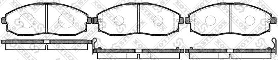 Stellox 714 002-SX - Тормозные колодки, дисковые, комплект autospares.lv