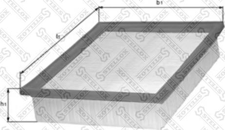 Stellox 71-01030-SX - Воздушный фильтр, двигатель autospares.lv