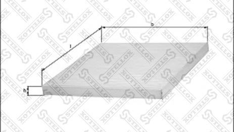 Stellox 71-10001-SX - Фильтр воздуха в салоне autospares.lv