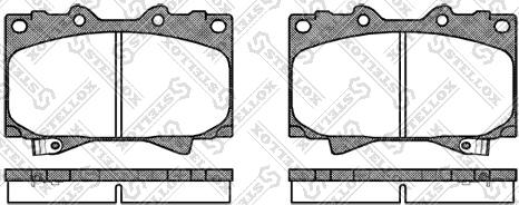 Stellox 718 004-SX - Тормозные колодки, дисковые, комплект autospares.lv