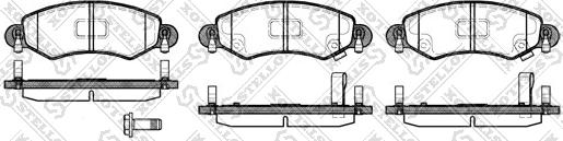 Stellox 713 012-SX - Тормозные колодки, дисковые, комплект autospares.lv