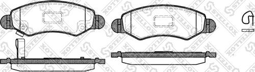 Stellox 713 021-SX - Тормозные колодки, дисковые, комплект autospares.lv