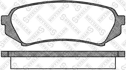 Stellox 717 000B-SX - Тормозные колодки, дисковые, комплект autospares.lv