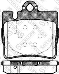 Stellox 781 000B-SX - Тормозные колодки, дисковые, комплект autospares.lv