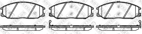 Stellox 782 012B-SX - Тормозные колодки, дисковые, комплект autospares.lv