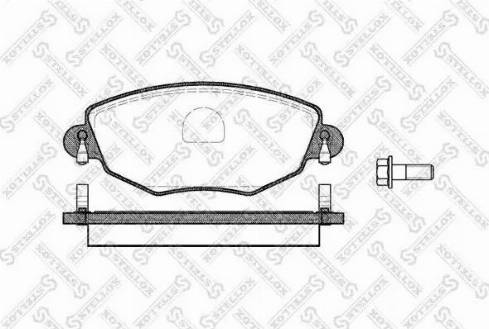 Stellox 787 000BL-SX - Тормозные колодки, дисковые, комплект autospares.lv