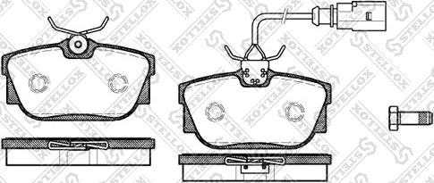 Stellox 778 000B-SX - Тормозные колодки, дисковые, комплект autospares.lv