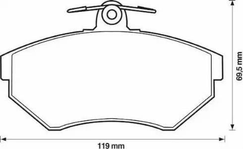 Stop 571955S - Тормозные колодки, дисковые, комплект autospares.lv