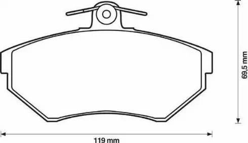 Stop 571969S - Тормозные колодки, дисковые, комплект autospares.lv