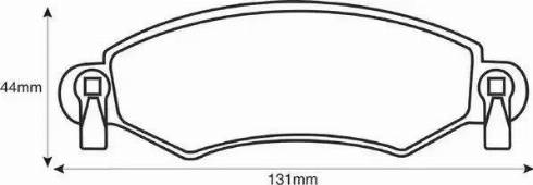 Stop 571981S - Тормозные колодки, дисковые, комплект autospares.lv