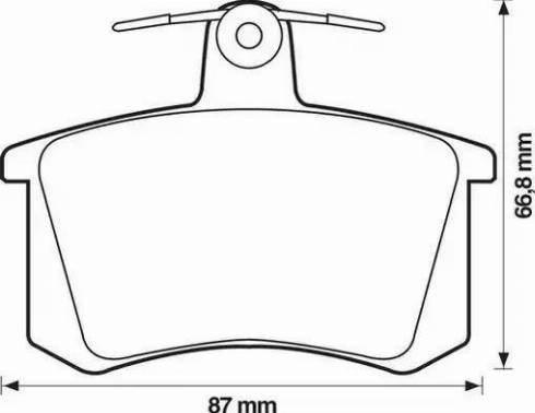 Stop 571462S - Тормозные колодки, дисковые, комплект autospares.lv