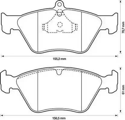 Stop 571530S - Тормозные колодки, дисковые, комплект autospares.lv