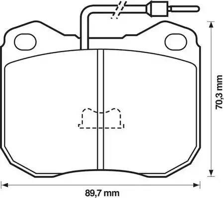 Stop 571228S - Тормозные колодки, дисковые, комплект autospares.lv