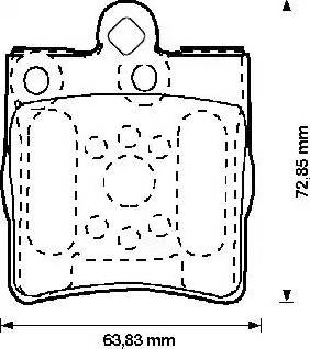 Stop 573093S - Тормозные колодки, дисковые, комплект autospares.lv