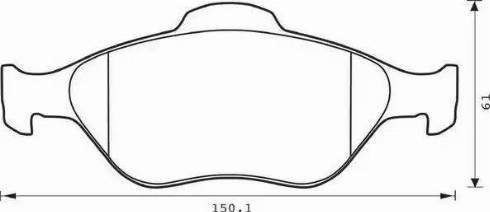 Stop 573041S - Тормозные колодки, дисковые, комплект autospares.lv