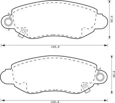 Stop 573015S - Тормозные колодки, дисковые, комплект autospares.lv