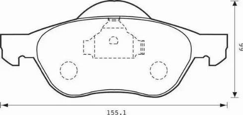 Stop 573016S - Тормозные колодки, дисковые, комплект autospares.lv