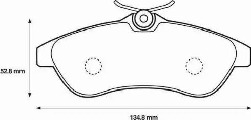 Stop 573084S - Тормозные колодки, дисковые, комплект autospares.lv