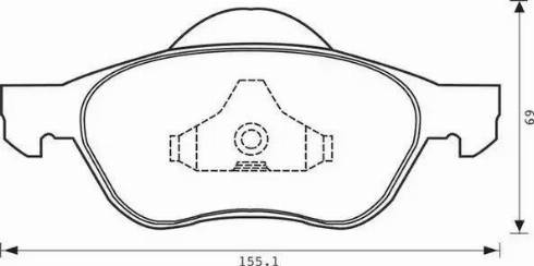 Stop 573025S - Тормозные колодки, дисковые, комплект autospares.lv