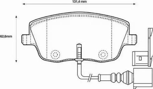 Stop 573101S - Тормозные колодки, дисковые, комплект autospares.lv