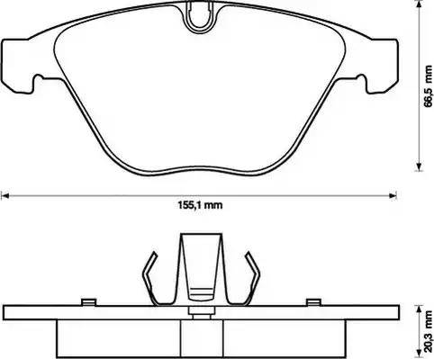 Stop 573189S - Тормозные колодки, дисковые, комплект autospares.lv