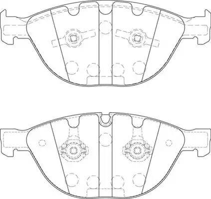 Stop 573127S - Тормозные колодки, дисковые, комплект autospares.lv