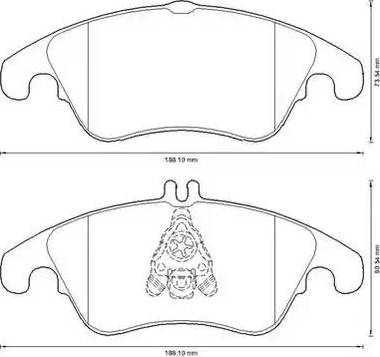 Stop 573291S - Тормозные колодки, дисковые, комплект autospares.lv