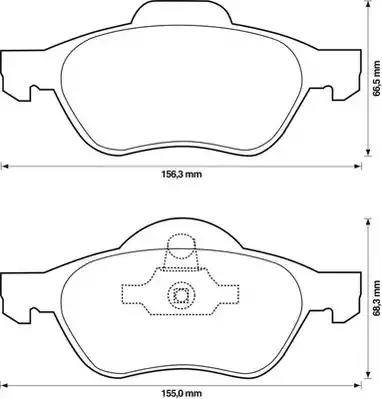 Stop 573243S - Тормозные колодки, дисковые, комплект autospares.lv