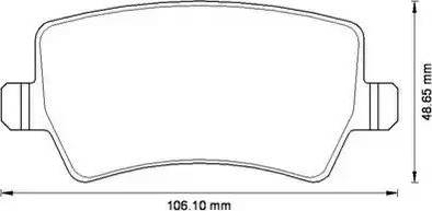 Stop 573250S - Тормозные колодки, дисковые, комплект autospares.lv