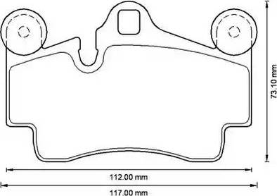 Stop 573227S - Тормозные колодки, дисковые, комплект autospares.lv