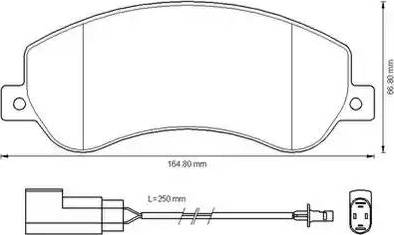 Stop 573275S - Тормозные колодки, дисковые, комплект autospares.lv